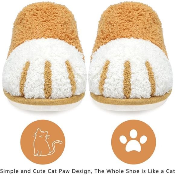 Cute Animal Slippers for Women, Winter Warm Memory Foam Soft Cozy Booties - Picture 7 of 7